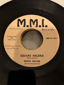 ROCKABILLY Bruce Culver Square Record / Moon Over Tennessee MMI 1235 1958 NM - Bild 1 von 2