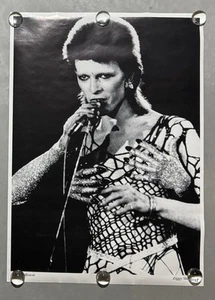 David Bowie RARE Ziggy Stardust 25x36 VINTAGE Original Poster early 90s B&W HTF - Picture 1 of 4