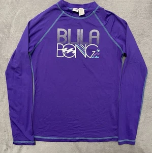 Billabong Rash Guard Youth XL Purple Active Fit Logo Spellout - Picture 1 of 10