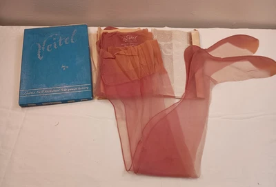 3 pair NOS Veitel Full Fashion Nylon Stockings 10/ 32 - Image 1 of 4