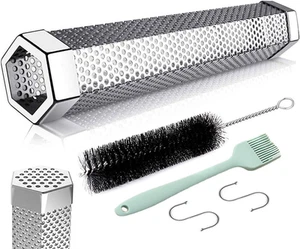 12 Inch Pellet Smoker Tube, Perforated Stainless Steel BBQ Smoke Tube for Col... - Picture 1 of 12