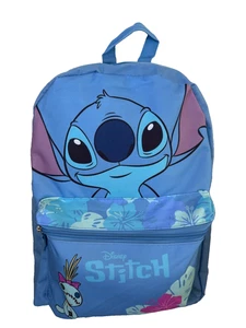 Disney Stitch 16" Backpack with Front Pocket - Picture 1 of 5