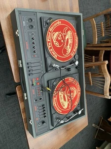 Vintage Turntable Double Decks McGregor Md10 With Citron if Turntables. - Picture 1 of 3