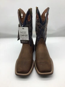 Ariat Herren Sport Sidebet Square Tow Braun Cowboy Western Stiefel - Größe 7D - Neu - Bild 1 von 8