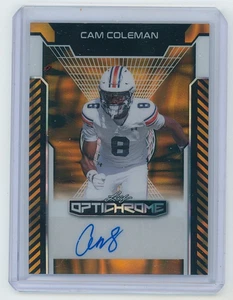 2025 Leaf Optichrome Cam Coleman Orange Autograph 1/1 Auto - Picture 1 of 2