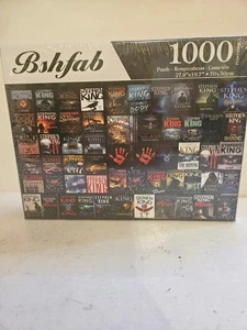 Stephen King 1000 Piece Puzzle Book Covers Horror Jigsaw Bshfab NIB Sealed - Picture 1 of 2