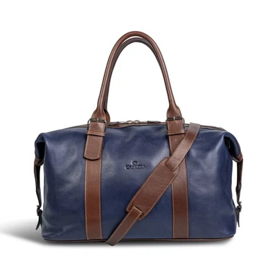Cabrera Napoleon Vegetable Tanned Leather Duffle Bag Travel Weekend Carry On - Image 1 of 4