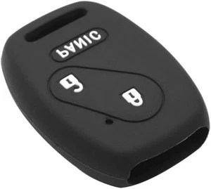 3 Button Silicone Remote Car Key Cover Case Protective Shell for Honda Black - Bild 1 von 4