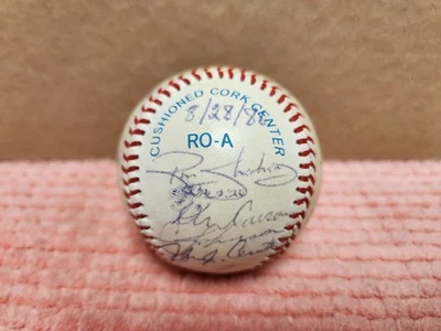 VTG 1986 Blue Jays TEAM AUTOGRAPHED BALL ROALB w/ 23 AUTOS "DiMag" ESTATE - Image 1 of 4