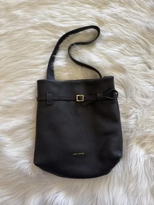 Manu Atelier Mini Tote du Jour Bag Black Leather - Picture 1 of 4