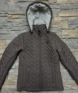 Reitsport Bethany Jacke Mädchen Gr. XL braun abnehmbare Kapuze Reitsport gesteppt  - Bild 1 von 10