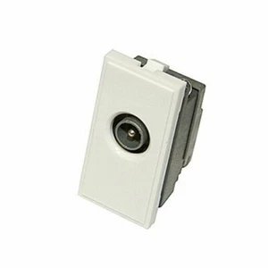 Placa frontal blanca Triax individual IEC macho 304252 - Imagen 1 de 3