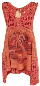 NWOT FREE PEOPLE OPEN KNIT LUAU CROCHET TANK TOP/CAMI size S/M MSRP $128 - Picture 1 of 12