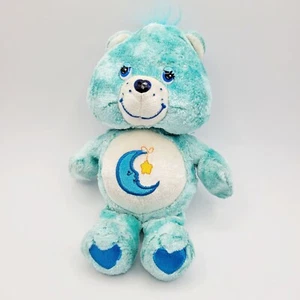 2004 Care Bears Charmers Bedtime Bear Jewel Nose Moon Belly Badge Series 2 8" - Picture 1 of 8