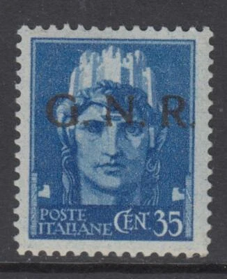 ITALIA RSI (Social R) n.476A Color ERROR cv 1680$ MNH** Certificado + Fiecchi R+ Foto 1 de 3