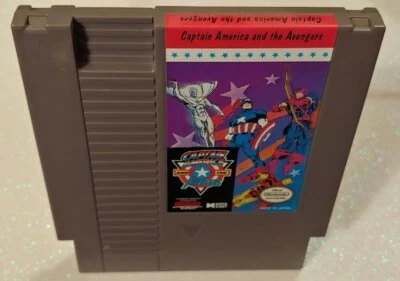 Captain America and The Avengers Nintendo NES Подлинная Игра Редкая Протестирована Рабочая - Изображение 1 из 2