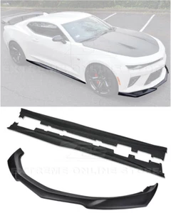 For 16-Up Camaro | ZL1 Style Front Lip Splitter W/ Side Skirts Rocker Panels - Bild 1 von 12