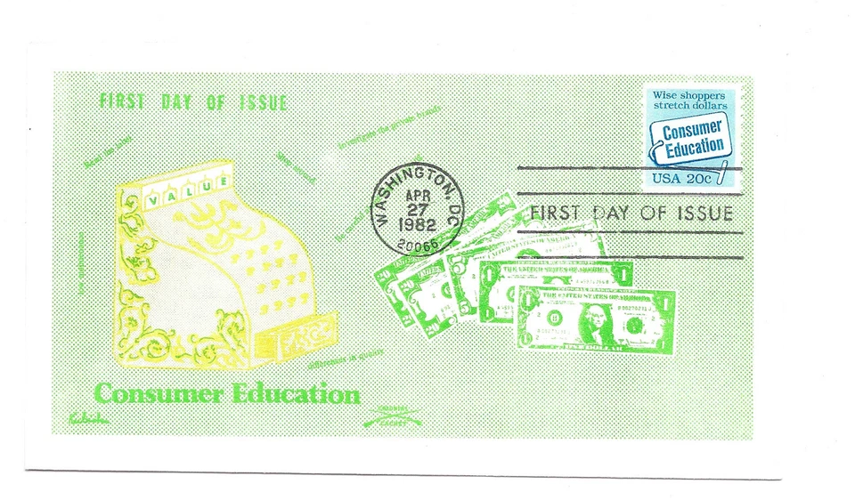 2005  Consumer Education coil Colonial FDC - Image 1 of 1