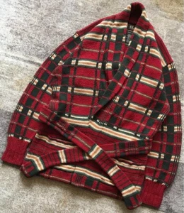 Double Rl Cardigan Sweater RRL Hand Knit Ralph Lauren Size M Vintage - Picture 1 of 10