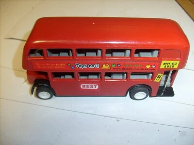 Shinsei Red Deluxe Double Decker Bus Toy - Toys No. 1  - Image 1 of 4