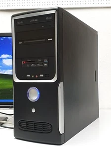 ASUS Windows XP Gamer PC Athlon 4x2,05GHz 4GB 1TB HDD DVDRW DVI HMDI Computer - Bild 1 von 12