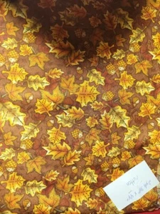 Cotton Fabric Fall Leaves. Pre-cut at 2yd 34" in. - Picture 1 of 1