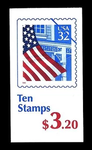 USA - STATI UNITI - Libretto - 1995 - Copertina "Bandiera e portico" - $ 3,20 - Imagen 1 de 1