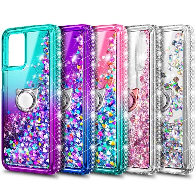For Motorola Moto G Stylus 5G 2023 Case Glitter Cover + Tempered Glass & Lanyard - Image 1 of 4