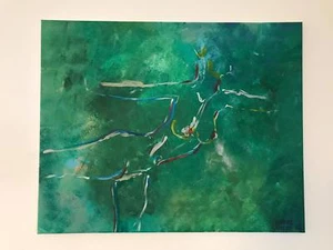 SUPERB NEW INDRE VILKE ORIGINAL Same Size Nude Girl woman nudes female PAINTING - Picture 1 of 4
