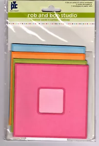 Rob & Bob Studio JUICY SQUARE PAPER WINDOW CARDS scrapbooking CARDMAKING - Picture 1 of 2