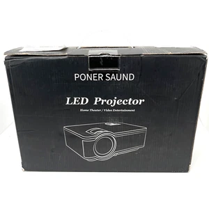 Proyector LED HD Poner Saund T6 1080p para cine en casa - portátil pequeño tamaño nuevo en caja - Imagen 1 de 12