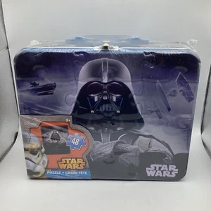Star Wars 48 Piece Puzzle Darth Vader in Tin Lunch Box Sealed by Disney - Picture 1 of 6