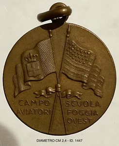 CAMPO AVIATORI SCUOLA FOGGIA OVEST MEDAGLIA Ia G.M. 1915.1918 ITALIA U.S.ARMY - Picture 1 of 6