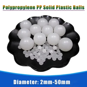Polypropylene PP Solid Plastic Balls Precision Bearing Ball Diameter 2mm-50mm - Picture 1 of 8