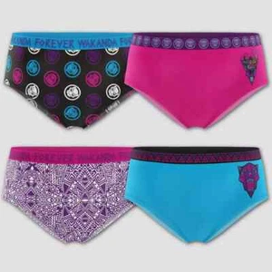 Marvel Black Panther WAKANDA FOREVER Girls 4pk. Briefs (Sizes: 6, 8, & 10) - Picture 1 of 3