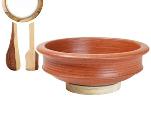 Handmade Unglazed Terracotta Clay Pottery Mud Pot Earthen Handi for Cooking 4Ltr - Picture 1 of 3