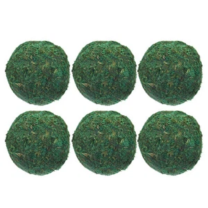 6 Pcs Moss Balls 3.9 Inch Green Moss Balls Decorative - Picture 1 of 5