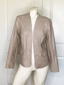 CHAQUETA NUEVA EMERSON ROSA 100% CUERO TOPO FRENTE ABIERTO TALLA: M - Imagen 1 de 7