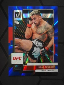 2023 Panini Donruss UFC Blue Lazer Prizm Brad Tavares 13/49 - Picture 1 of 2