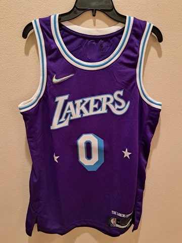 RUSSELL WESTBROOK LA Lakers Nike 2021-22 City Edition Swingman Jersey Large Cover