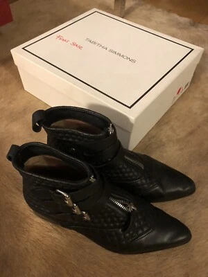 Botines de cuero acolchados tempranos Tabitha Simmons Foto 1 de 4