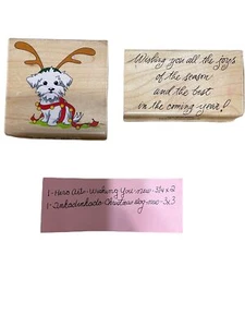 Inkadinkado Weihnachten/Neujahr 2 Stempel nicht eingefärbt - Bild 1 von 6