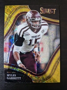 Myles Garrett 2022 Select Draft Picks Football Card Gold Lazer Prizm NFL - Bild 1 von 3