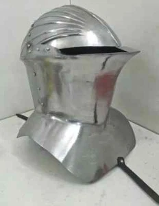 Medieval Frog Mouth Helmet 15 Century Helmet Worn By Mounted Knights - Picture 1 of 4
