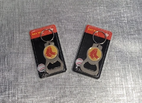 MLB Boston Red Sox Bottle Opener Keychain. New Cover