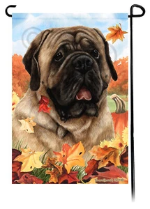 Bandera de jardín Falling Leaves - Bullmastiff - Imagen 1 de 1