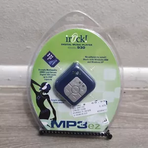 iRock MP3ez Digital Music Player 128 MB Model 930, Blue, BRAND NEW Open Box - Picture 1 of 3
