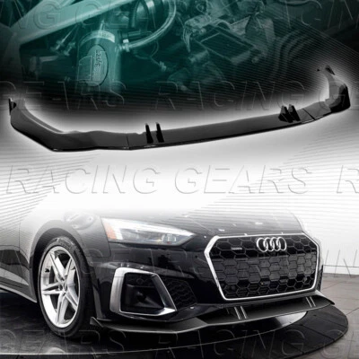 STP-STYLE 着色黑色前盖 SPOILER LIP FIT 20-22 奥迪 A5 S5 SPORTBACK — 第 1/4 张图片