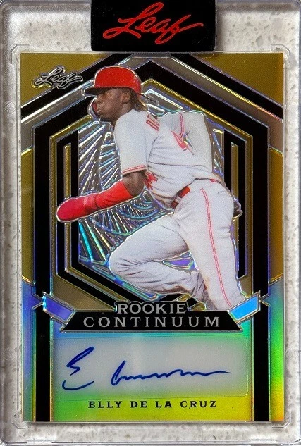 2023 LEAF METAL ROOKIE CONTINUUM ELLY DE LA CRUZ AUTO 244/254 - Image 1 of 1