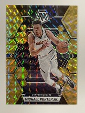 2022-23 Panini Mosaic Michael Porter Jr. 44 Mosaic Prizm Nuggets Yellow Parallel